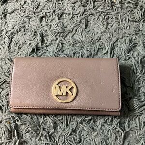Michael Kors Taupe Leather Wallet